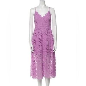 Astr the label lavender crochet lace dress